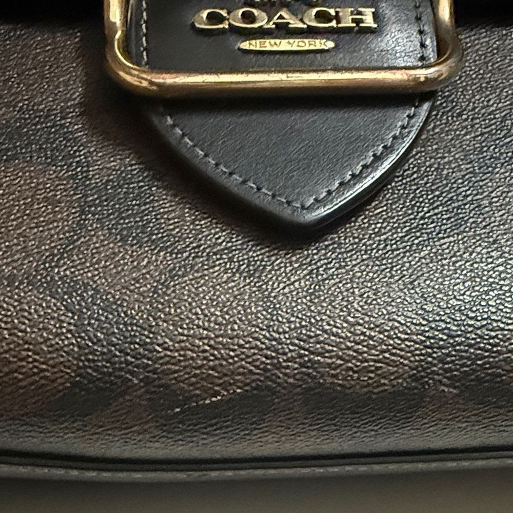 Coach Top Handle Satchel In Color Block Signature… - image 6